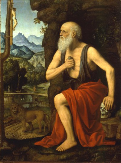 Saint Jerome in Penitence by Bernardino Luini